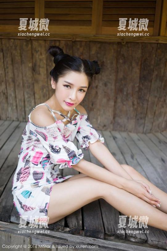 MiStar魅妍社 - 于姬Una黑白作品，我觉得我可能暴露了我对单色的迷恋？