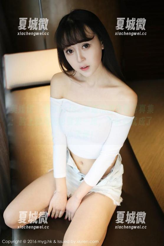 美媛馆 - 分享Cris_卓娅祺的白色写真集：脸上的高光也要来一抹，不小心就成了小天使！
